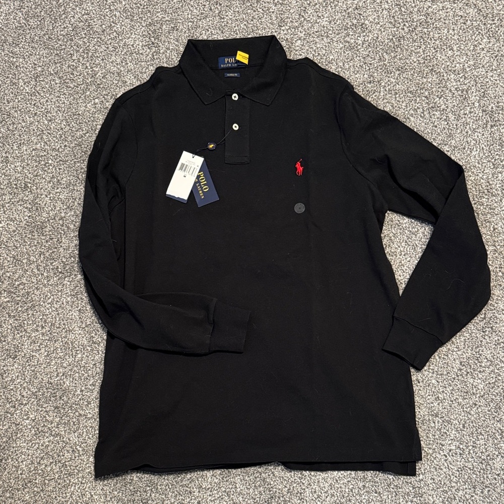 Black Polo Ralph Lauren Long Sleeve Shirt